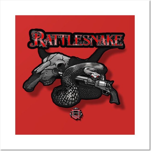 rattlesnake alt design Wall Art by J. Augustus